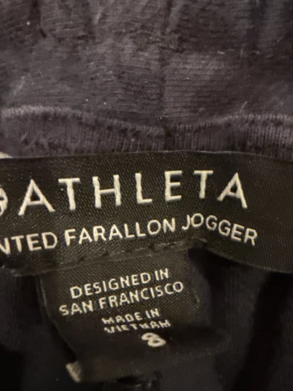 Athleta Women’s 8 Blue Printed Farallon Stratum Camo Jogger - Picture 7 of 7